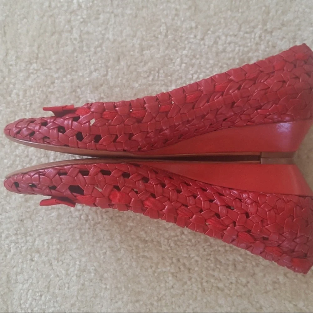 Red Cole Haan little wedges